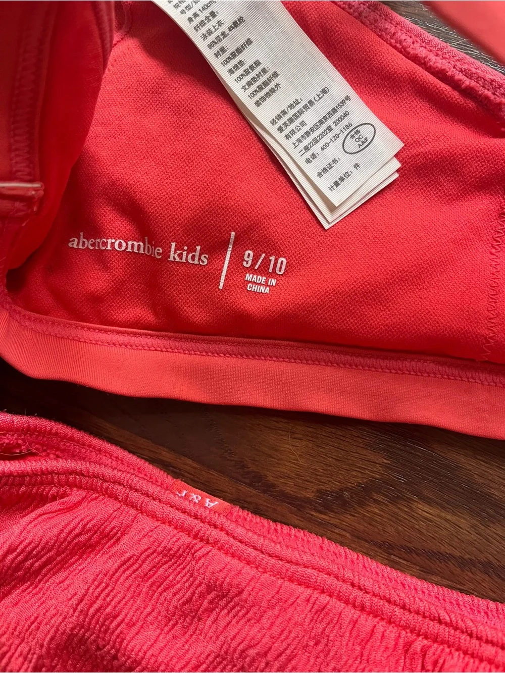 abercrombie kids Mint Green and Coral Bikini Sets